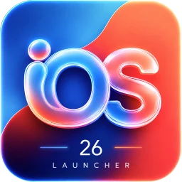 أيقونة Launcher OS 26: ثيم زجاجي